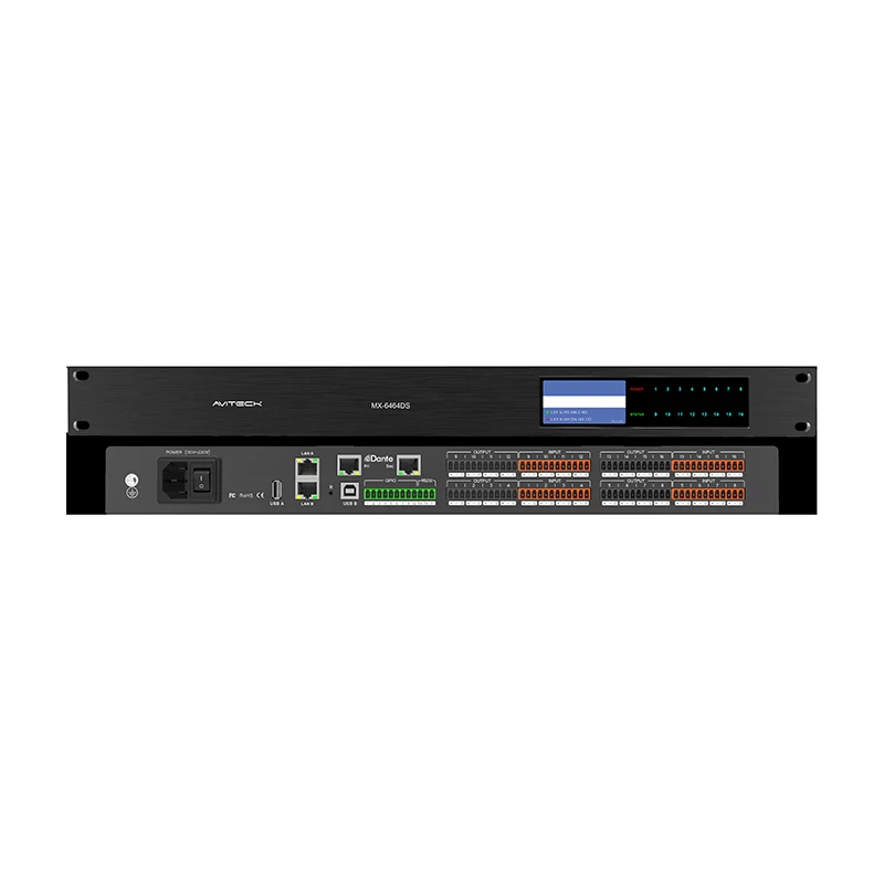 ¿Qué es un Dante DSP de 64 canales y cómo revoluciona las redes de audio?