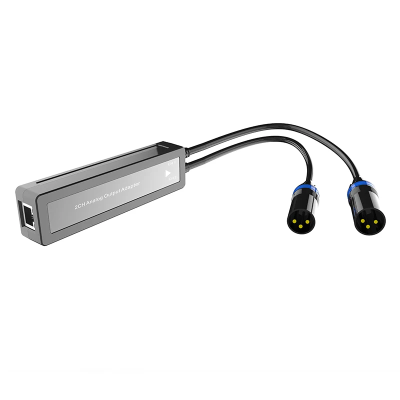 Adaptador Dante de salida analógica de 2 canales