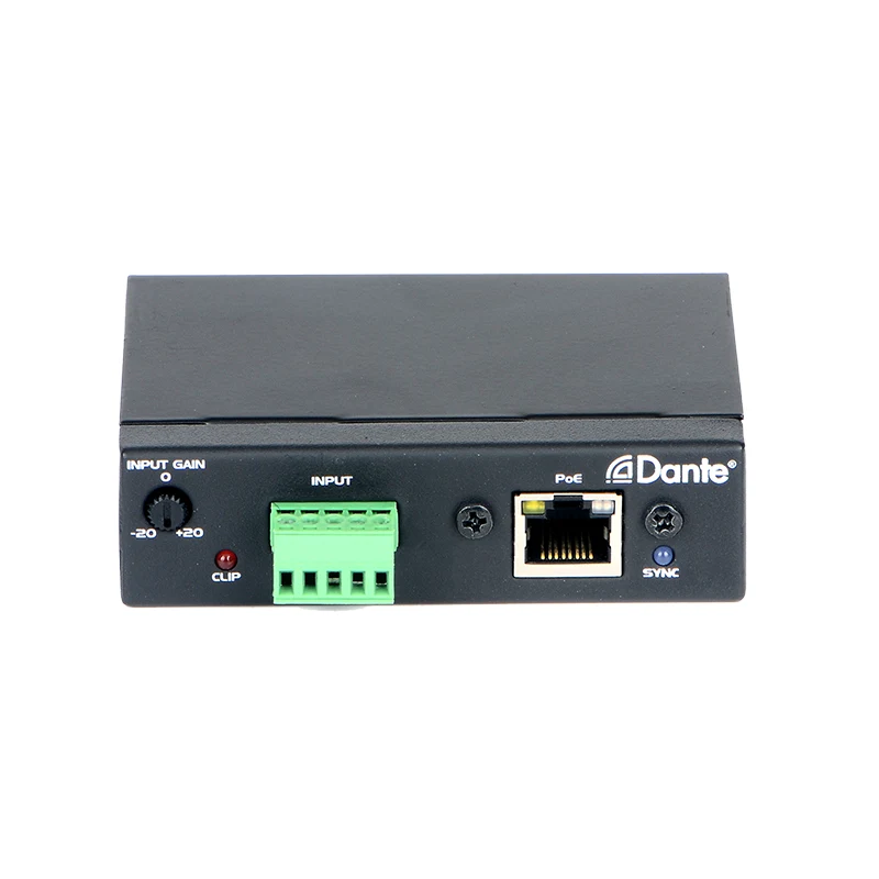 Caja de audio Dante de 2ch Dante