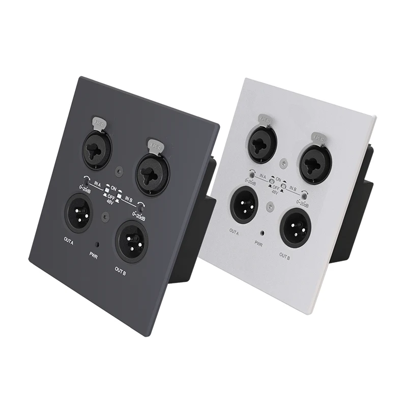 Placa de pared Dante de 2 canales